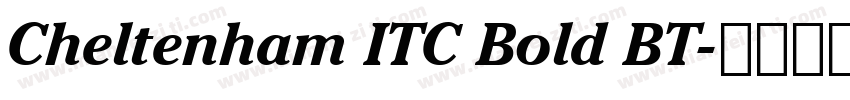 Cheltenham ITC Bold BT字体转换